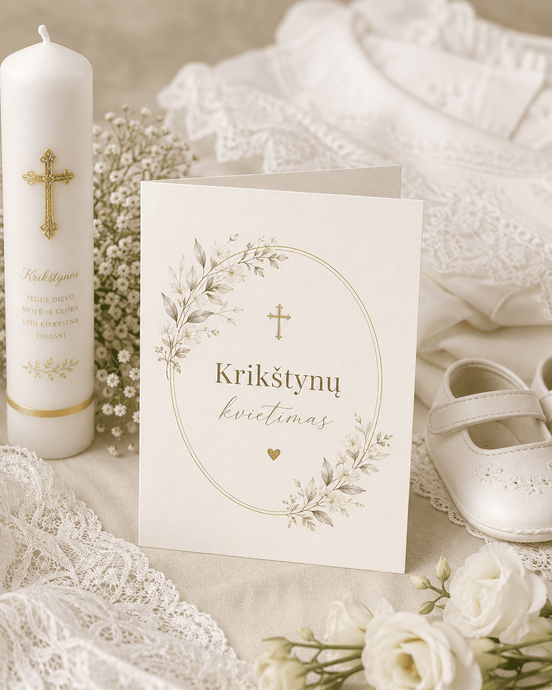 Krikštynų kvietimas — Pilnas paketas